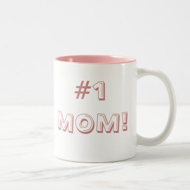 CANECA DE CAFÉ EM DOIS TONS MAMÃ #1! (Direita)