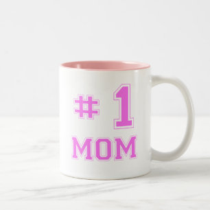 Caneca De Café Em Dois Tons Mamã #1 (mamã do número um)