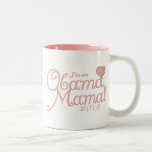 Caneca De Café Em Dois Tons Mama 2012 engrenagem de Obama