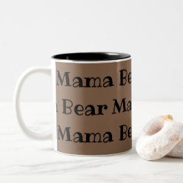 Caneca De Café Em Dois Tons Mama Bear