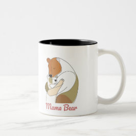 Caneca De Café Em Dois Tons Mama Bear Mothers Day