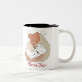 Caneca De Café Em Dois Tons Mama Bear Mothers Day
