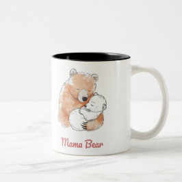 Caneca De Café Em Dois Tons Mama Bear Mothers Day