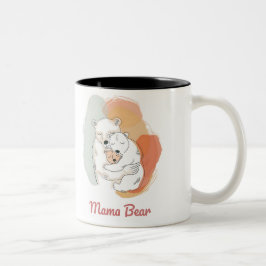 Caneca De Café Em Dois Tons Mama Bear Mothers Day