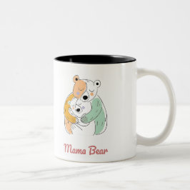 Caneca De Café Em Dois Tons Mama Bear Mothers Day