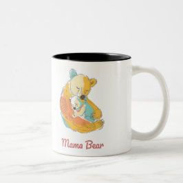 Caneca De Café Em Dois Tons Mama Bear Mothers Day
