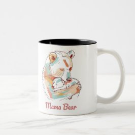 Caneca De Café Em Dois Tons Mama Bear Mothers Day