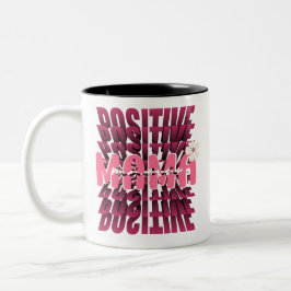 Caneca De Café Em Dois Tons Mama Bold Positivo