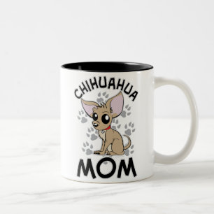 Caneca De Café Em Dois Tons Mamã da chihuahua