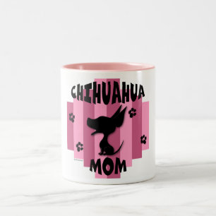 Caneca De Café Em Dois Tons Mamã da chihuahua