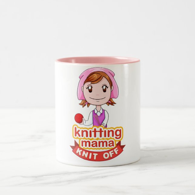 Caneca De Café Em Dois Tons Mama de confecção de malhas (Centro)