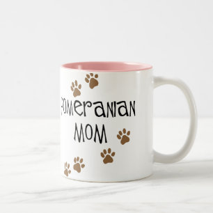 Caneca De Café Em Dois Tons Mamã de Pomeranian
