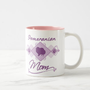 Caneca De Café Em Dois Tons Mamã de Pomeranian