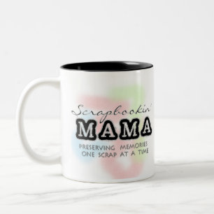 Caneca De Café Em Dois Tons Mama de Scrapbooking