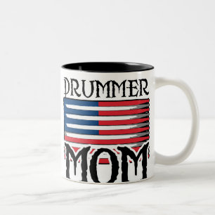 Caneca De Café Em Dois Tons Mamã do baterista