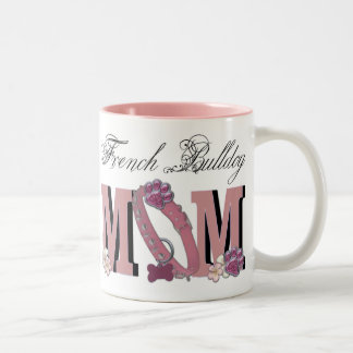 Caneca De Café Em Dois Tons MAMÃ do buldogue francês