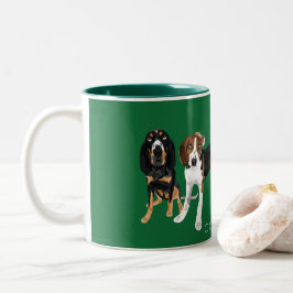 Caneca De Café Em Dois Tons Mamã do Coonhound