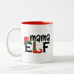 Caneca De Café Em Dois Tons Mama Elf