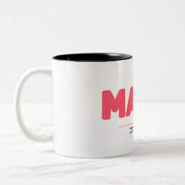Caneca De Café Em Dois Tons MAMA EST. 2025 - presentes personalizados para Mãe