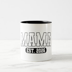 Caneca De Café Em Dois Tons Mama Est 2026