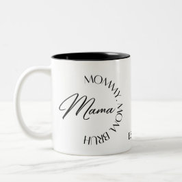 Caneca De Café Em Dois Tons Mama Mamãe Mãe Bruh-Presente Para Mãe, Presente do