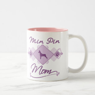 Caneca De Café Em Dois Tons Mamã mínima do Pin