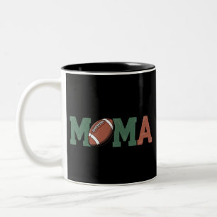Caneca De Café Em Dois Tons Mamãe do Futebol de 1 Ano de Idade Aniversário de 