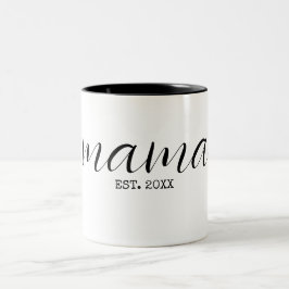 Caneca De Café Em Dois Tons Mamãe Personalizada