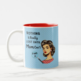 Caneca De Café Em Dois Tons Mamãe Pode Encontrá-Lo.