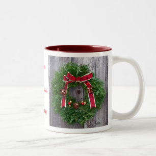 Caneca De Café Em Dois Tons Mamães do Feliz Natal