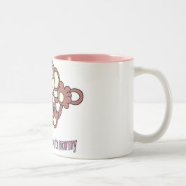 Caneca De Café Em Dois Tons Mamães do macaco