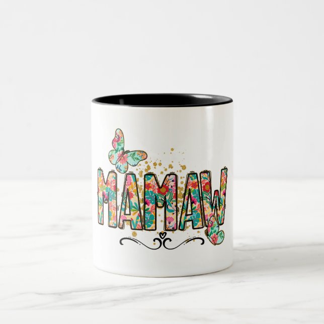 Caneca De Café Em Dois Tons Mamaw (Centro)