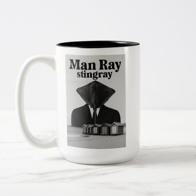 Caneca De Café Em Dois Tons "Man Ray Stingray" (Esquerda)