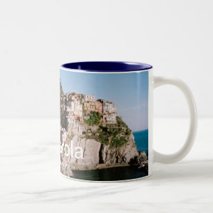 Caneca De Café Em Dois Tons Manarola Panorâmica View Mug