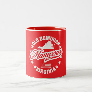 Caneca De Café Em Dois Tons Manassas, Virgínia