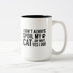 Caneca De Café Em Dois Tons Mancha Meu Gato