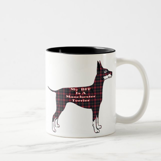 Caneca De Café Em Dois Tons Manchester Terrier BFF Mug (Direita)