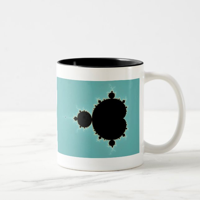 Caneca De Café Em Dois Tons Mandelbrot ajustou 06 - Fractal (Direita)