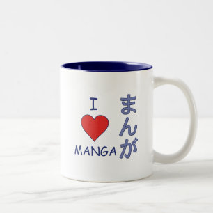 Caneca De Café Em Dois Tons Manga
