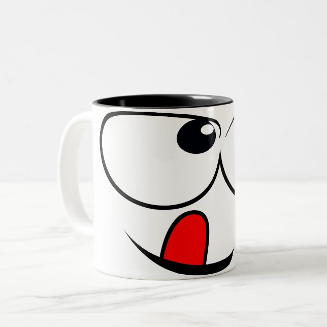 Caneca De Café Em Dois Tons Manga emj deliciosa (Frente Esquerda)