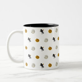 Caneca De Café Em Dois Tons Mangueira Sapateira de Halloween