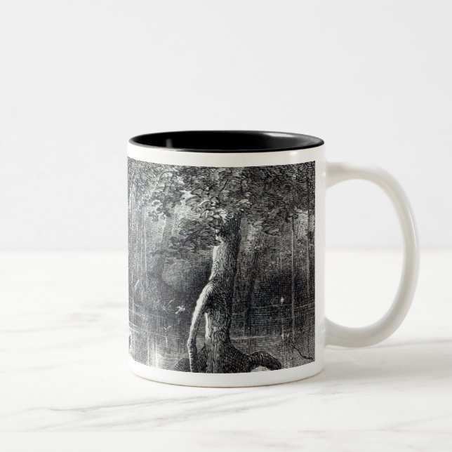 Caneca De Café Em Dois Tons Manguezais Forest (Direita)