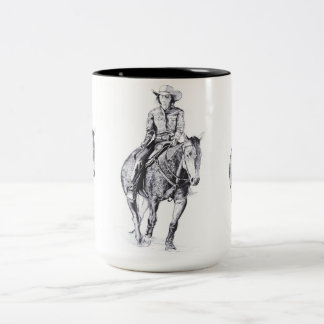 Caneca De Café Em Dois Tons Manhã Aplicada