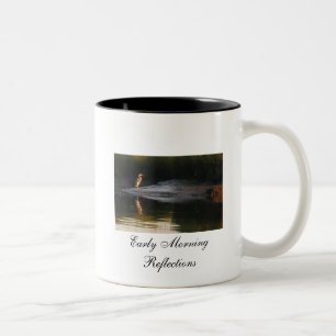 Caneca De Café Em Dois Tons Manhã Inicial Reflexões Mug