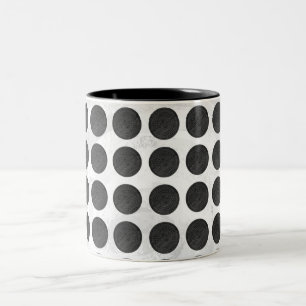 Caneca De Café Em Dois Tons Manhole Cobrir Black Marble