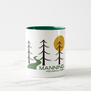 Caneca De Café Em Dois Tons Manning Provincial Park Trail