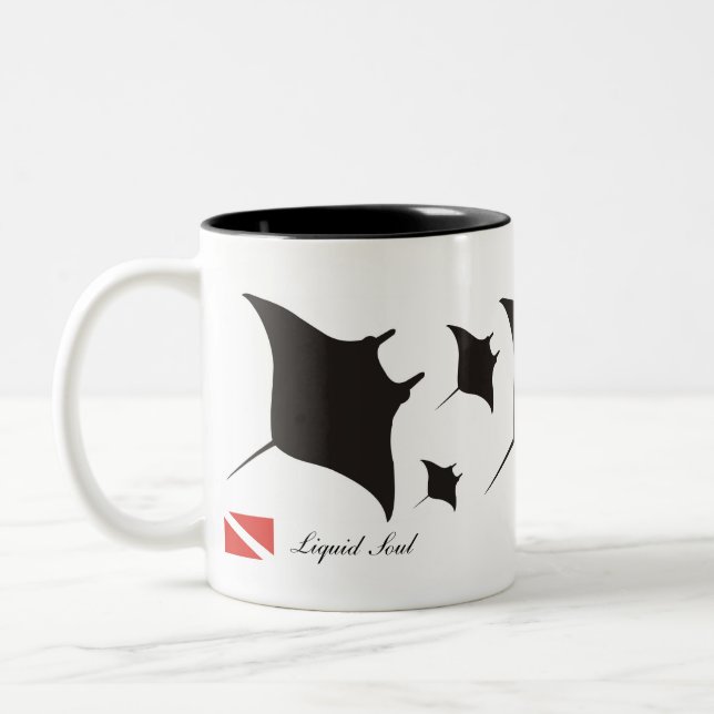 Caneca De Café Em Dois Tons Manta Ray - Mug (Esquerda)