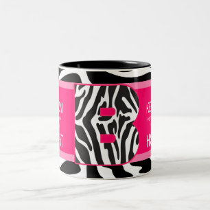 Caneca De Café Em Dois Tons "MANTEIGA-SE CALMO OU TENHA UM ATAQUE DE FURIA" Ca