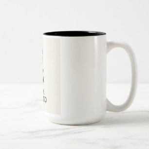 Caneca De Café Em Dois Tons Mantenha calma