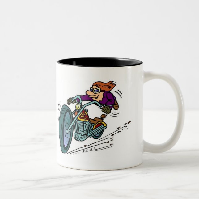 Caneca De Café Em Dois Tons Mantenha o SideUp brilhante! (Direita)